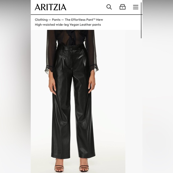 Wilfred Pants - Aritzia Leather Pants